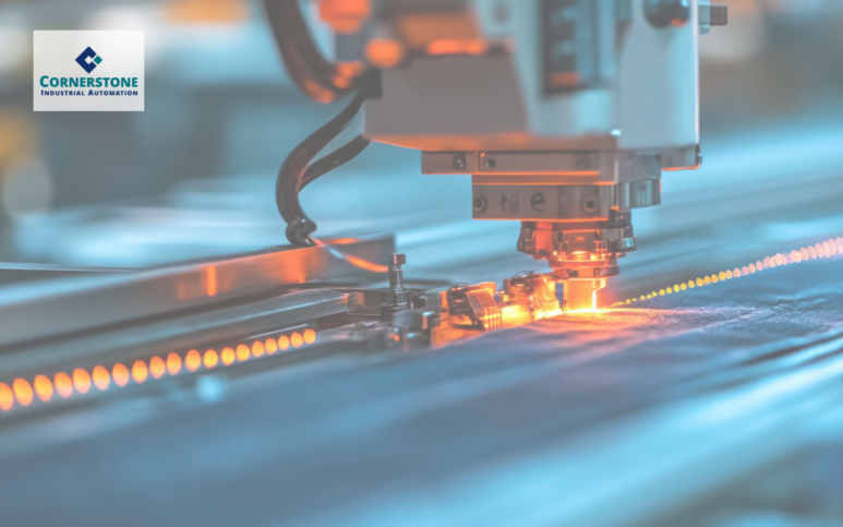 Fabric processing equipment upgraded through a legacy machine modernization project Cornerstone Automation Souderton PA